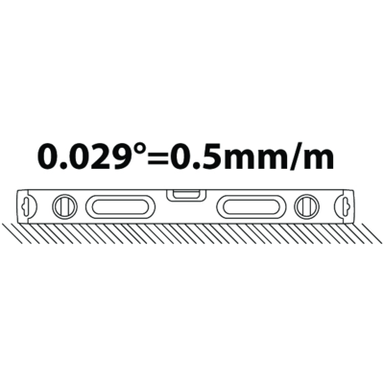 Poziomica 1000 mm z 2 poziomami pionowymi BAHCO