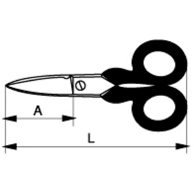Nożyce przemysłowe dla elektryków 140 mm z żłobieniem BAHCO
