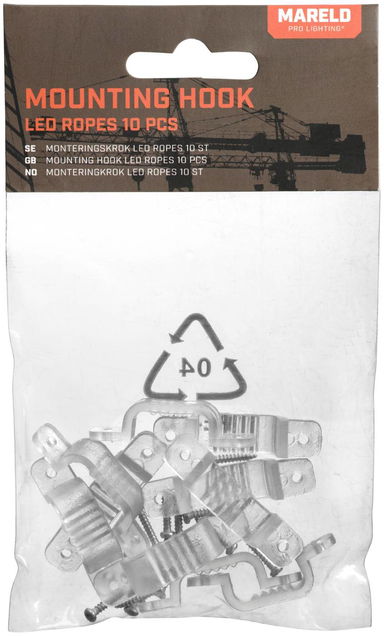 Uchwyt montażowy do taśmy LED Mareld (10 szt.) Mareld