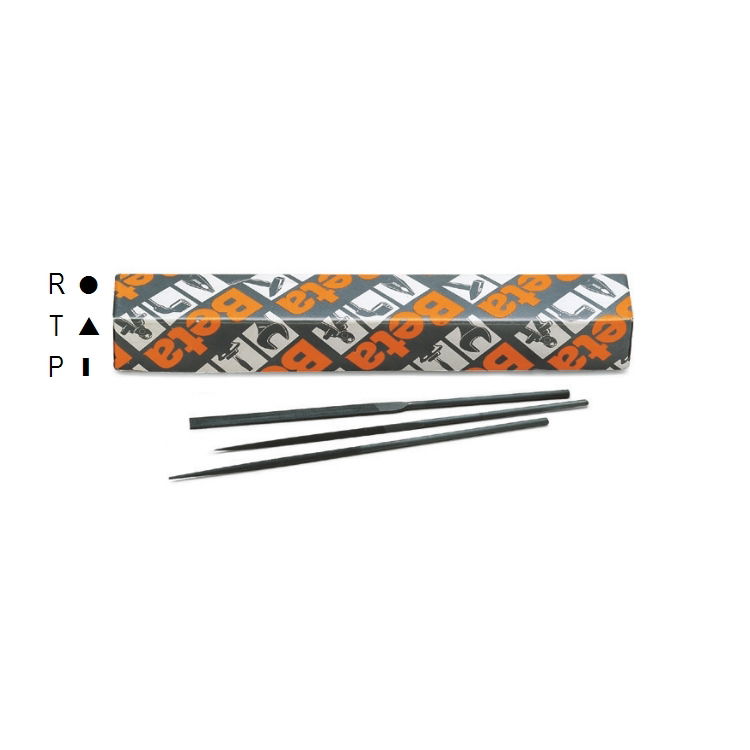 Zestaw pilników igiełkowych bez rękojeści 160 mm, 3 szt., 1720/S3 Beta