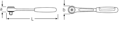 Grzechotka 1/4" STAHLWILLE