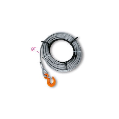 Lina stalowa ocynkowana 8,3 mm, WLL 0,8 t, dł. 30 m Robur