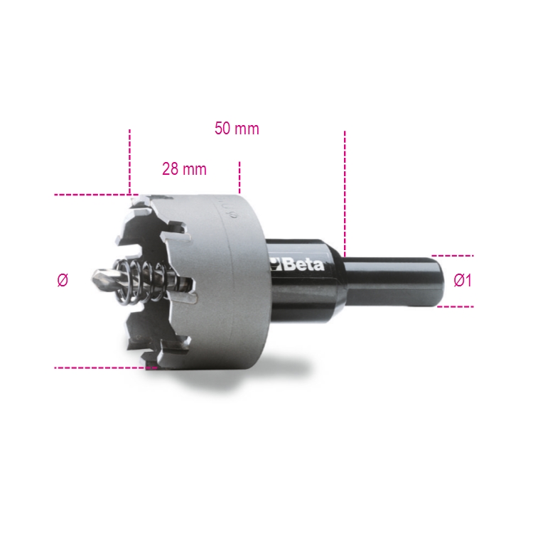 Otwornica z węglików spiekanych 24 mm, 452 Beta