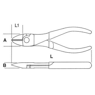 Szczypce tnące boczne wzmocnione izolowane do 1000V 200 mm, 1084MQ/200 Beta