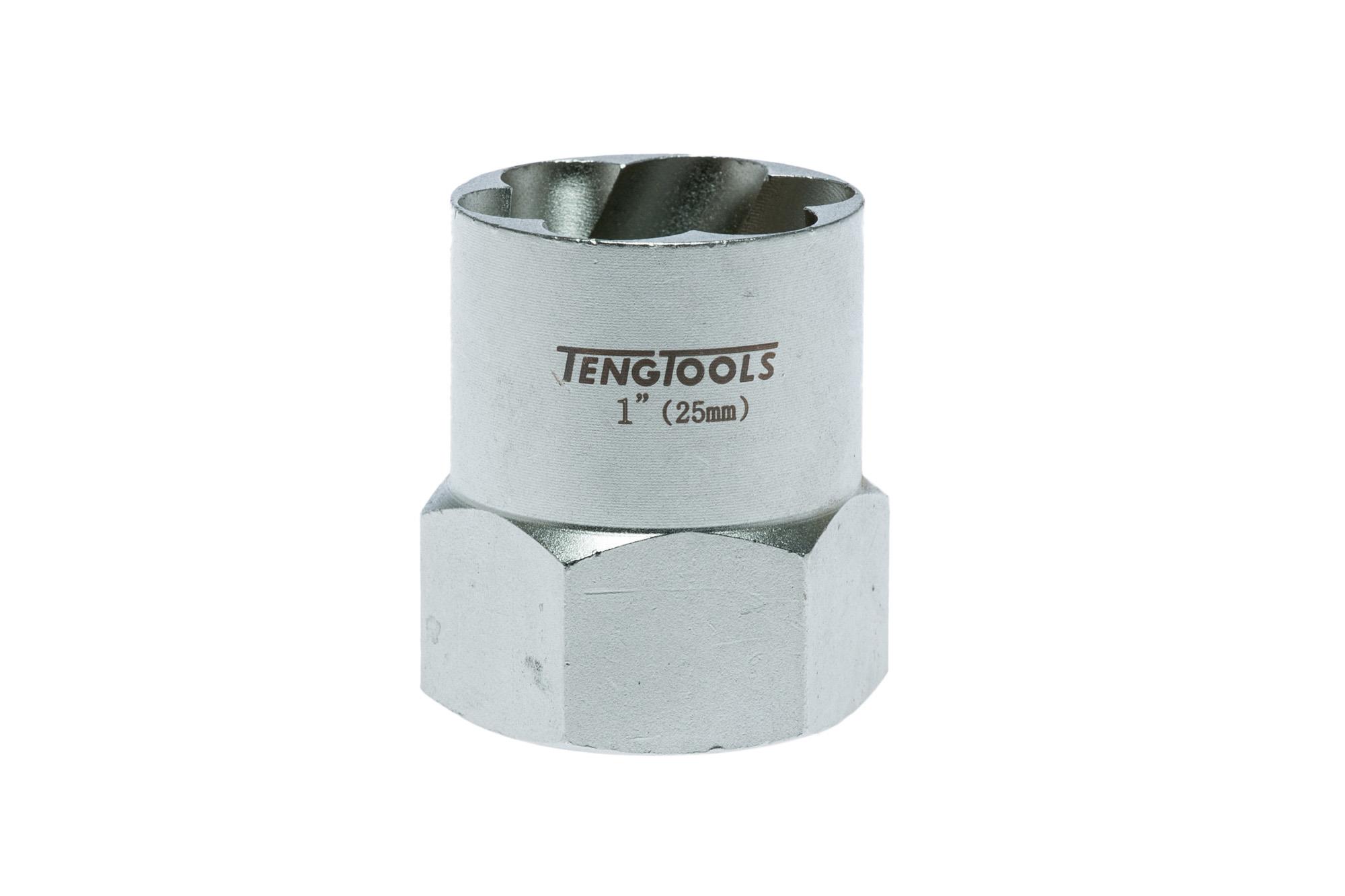 Sześciokątne nasadki odkręcające z chwytem kwadratowym 1/2" 25 mm Teng Tools