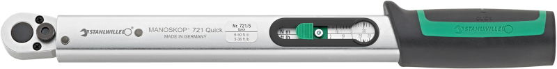 Klucz dynamometryczny 6-50Nm (5-36 ft.lb) z grzechotką 3/8", QUICK STAHLWILLE