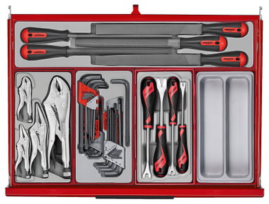 Wózek narzędziowy TKS26R1033T PRO35TM wraz z zestawem narzędzi Teng Tools
