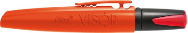 Marker permanentny VISOR przemyslowy, czerwony Pica