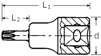 Nasadka 3/8" wkrętakowa T10 TORX STAHLWILLE