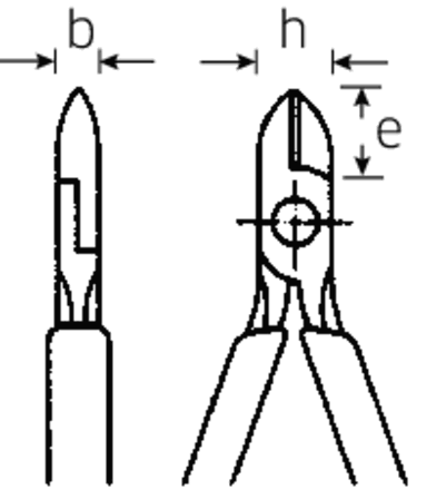 Szczypce tnące boczne L=140mm;  chrom./osł.wzm STAHLWILLE