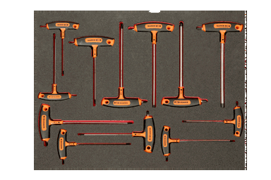 Wkład narzędziowy imbus + TORX - 12 elementów BAHCO