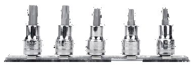Zestaw nasadek TORX z otworem centrującym Rail-187, 5 sztuk BAHCO