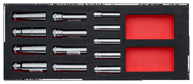 Wkład narzędziowy nasadki 3/8" i 1/2" - 13 elementów BAHCO