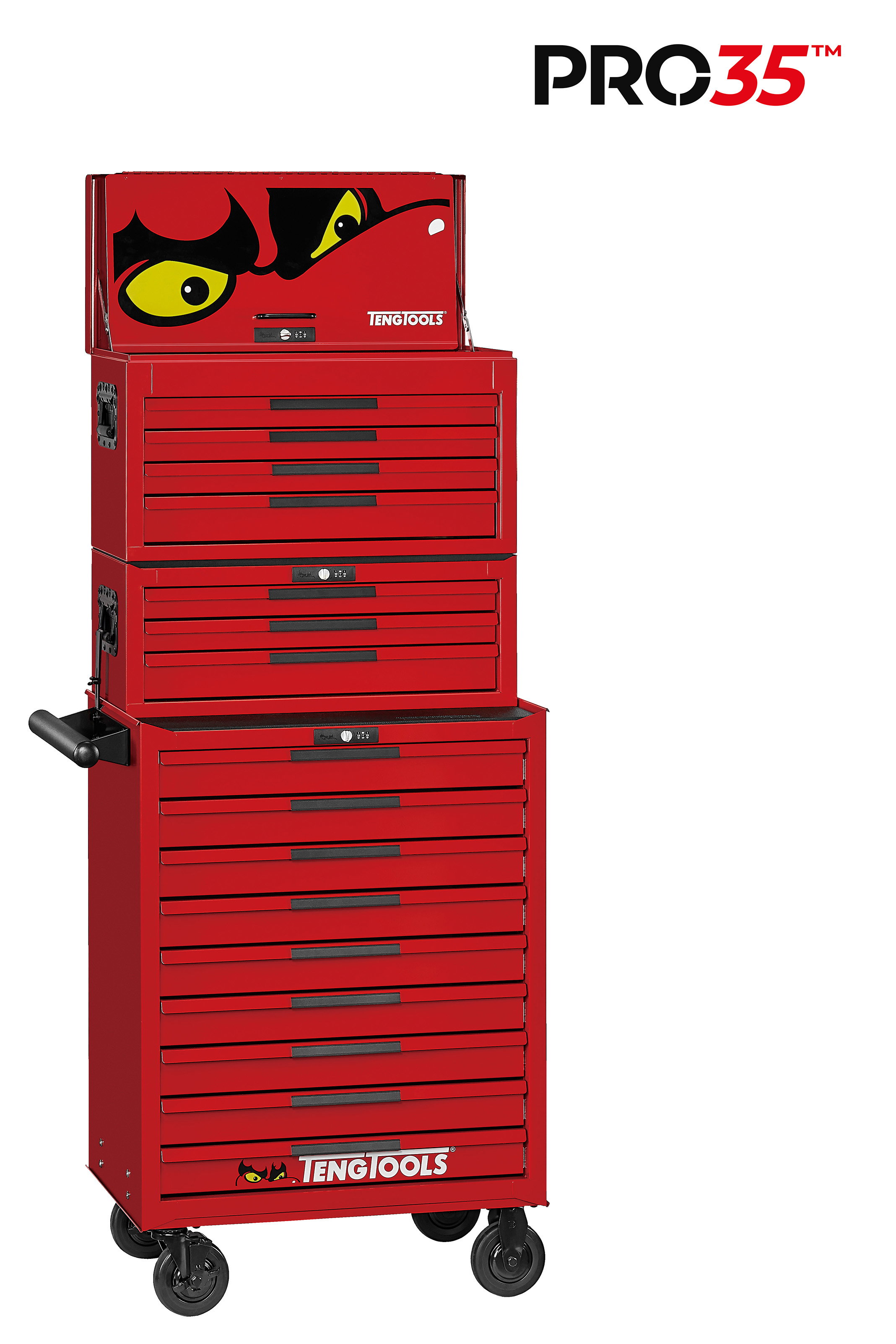 Wózek narzędziowy TKS26R1033T PRO35TM wraz z zestawem narzędzi Teng Tools