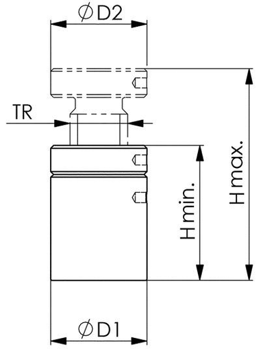 Podporka srubowa, wlk.70 50-70mm AMF