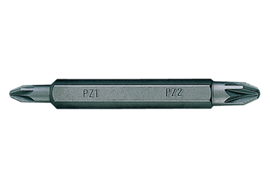 BIT DWUSTRONNY 1/4" POZIDRIV No. 2/2 x 60mm PH2 King Tony