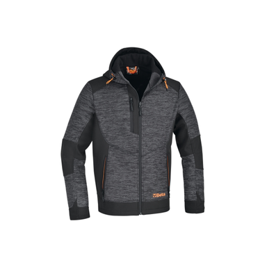 Bluza polarowa 7637G ze wstawkami softshell szara/czarna, roz. L Beta