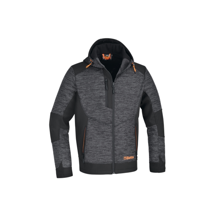 Bluza polarowa 7637G ze wstawkami softshell szara/czarna, roz. XXL Beta