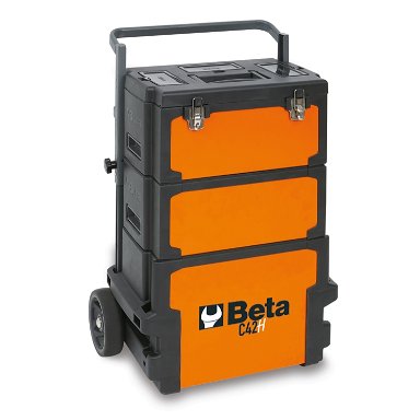 Wózek narzędziowy stalowy 3-częściowy 730x545x275 mm, pomarańczowy, 4200/C42H Beta