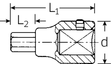 Nasadka INHEX 3/4" 22mm STAHLWILLE