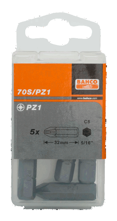 Bit 5/16" PZ4x38mm, 5szt. BAHCO