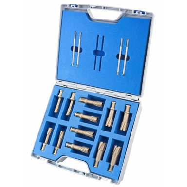 Zestaw wierteł rurowych Hard-Line40 12szt 9/16-1-1/16 z pilotami Integra To