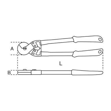 Nożyce do cięcia kabli 420 mm, 1104/420 Beta