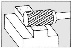 Frez trzpien.ze stopow twardych, cylindryczny, 200x3,5mm, naciecie 3 Pferd