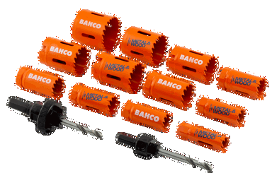Zestaw otwornic bimetalicznych Sandflex 16 mm-44 mm - 14 szt. BAHCO