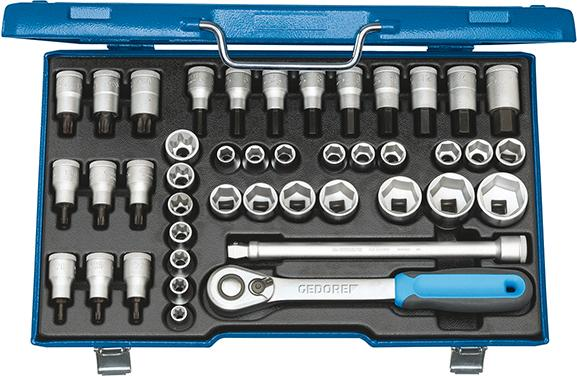 Zestaw nasadek 1/2", 6-kątnych, 42-cz. ITX19INU-20, GEDORE