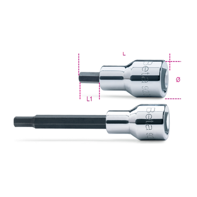 Nasadka trzpieniowa 1/2" imbusowa 6 mm długa, 920PE Beta