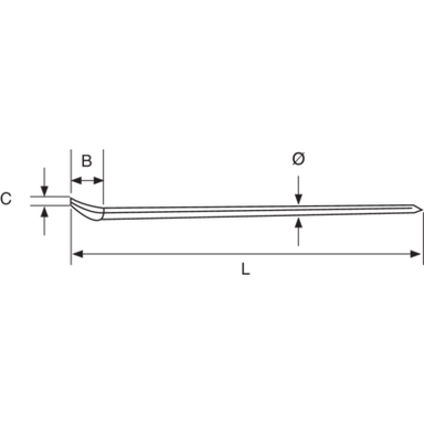 Przecinak nierdzewny 15x500 mm BAHCO