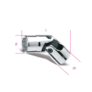 Nasadka 3/8" 12-kątna z przegubem 10 mm, 910B/SN Beta