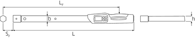 Klucz dynamometryczny elektroniczno-mechaniczny10-100Nm (7,4-75ft.lb; 90-900 in.lb) w skrzynce STAHLWILLE