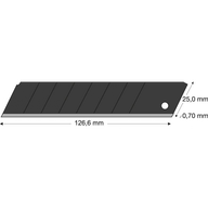 Ostrze odłam. czarne 25mm 10 szt. w opakowaniu LUTZ BLADES