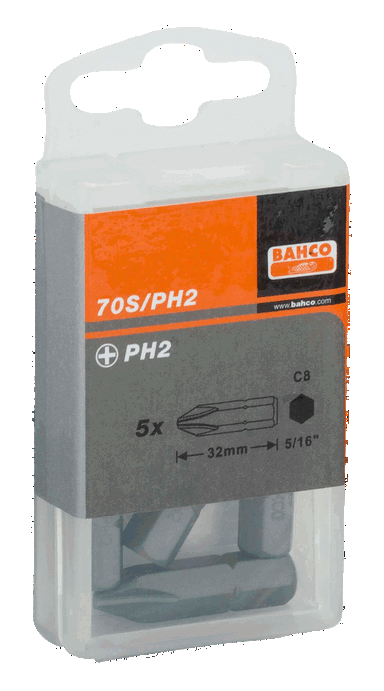 Bit 5/16" PH4x38mm, 5 szt. BAHCO