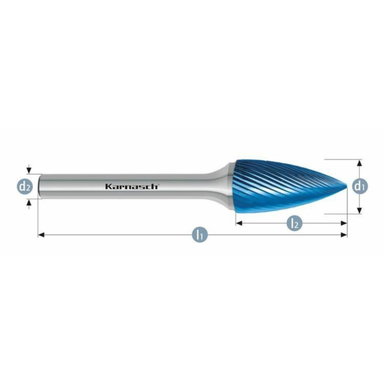 Pilnik obrotowy Blue-Tec SPG HP-5 12x25x8x70 Integra Tools