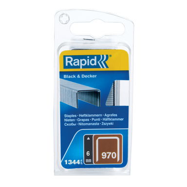 Zszywki Rapid z drutu płaskiego nr 970 (6 mm) - opakowanie 1340 szt.