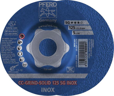 Sciernica tarcz.CC-GRIND Solid INOX 125mm PFERD