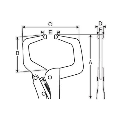 Szczypce typu C 283 mm BAHCO