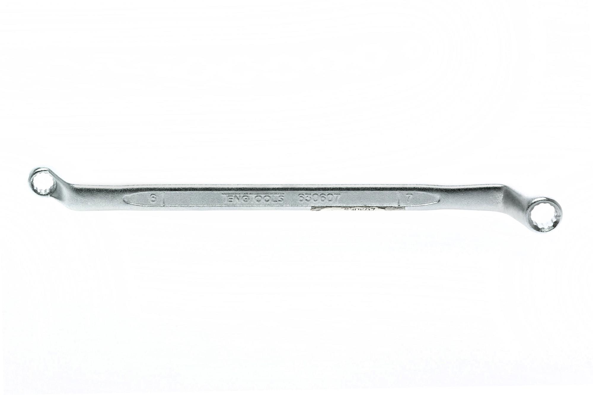 Klucz oczkowy odgięty 6x7 mm Teng Tools