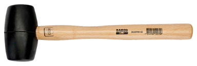 Młotek gumowy 65 mmz drewnianym trzonkiem BAHCO