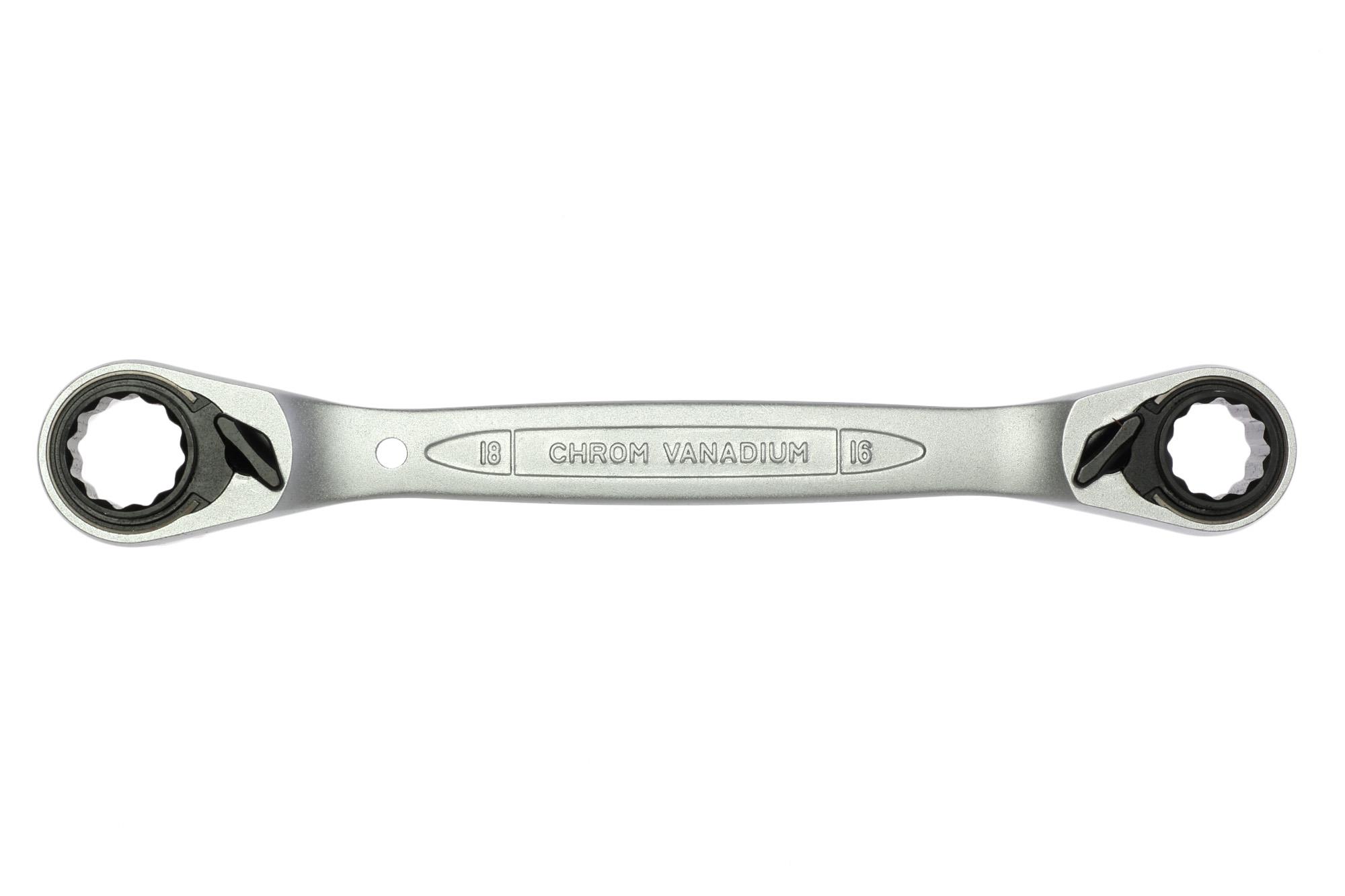 Kluczy oczkowy zapadkowy 4w1 16x17,18x19 mm Teng Tools