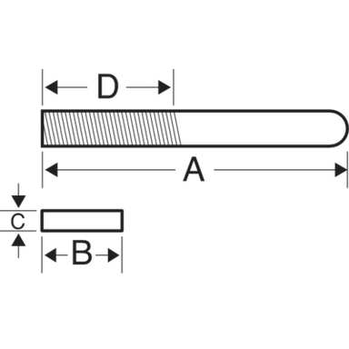 Pilnik do styków 110mm, gruby 1mm, 28 zębów/cm, typ 3 BAHCO