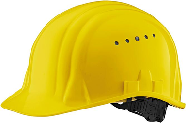 Kask ochronny Baumeister 80/6, EN 397, żółty