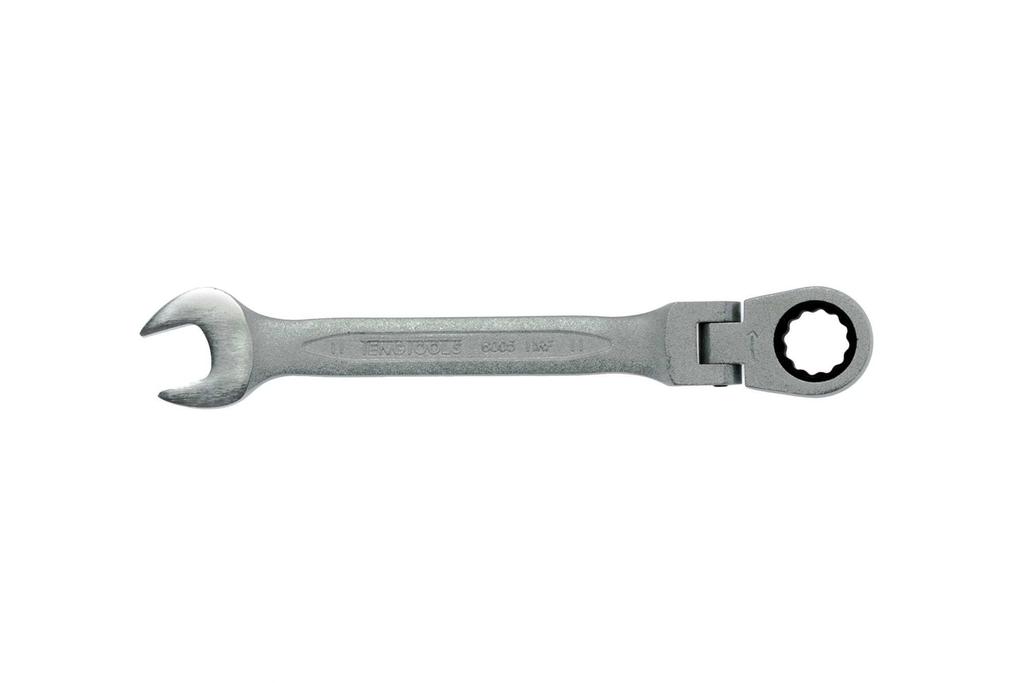 Klucz płasko-oczkowy przegubowy z zapadką 11 mm Teng Tools