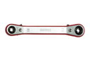 Klucz oczkowy zapadkowy E8xE10 Teng Tools