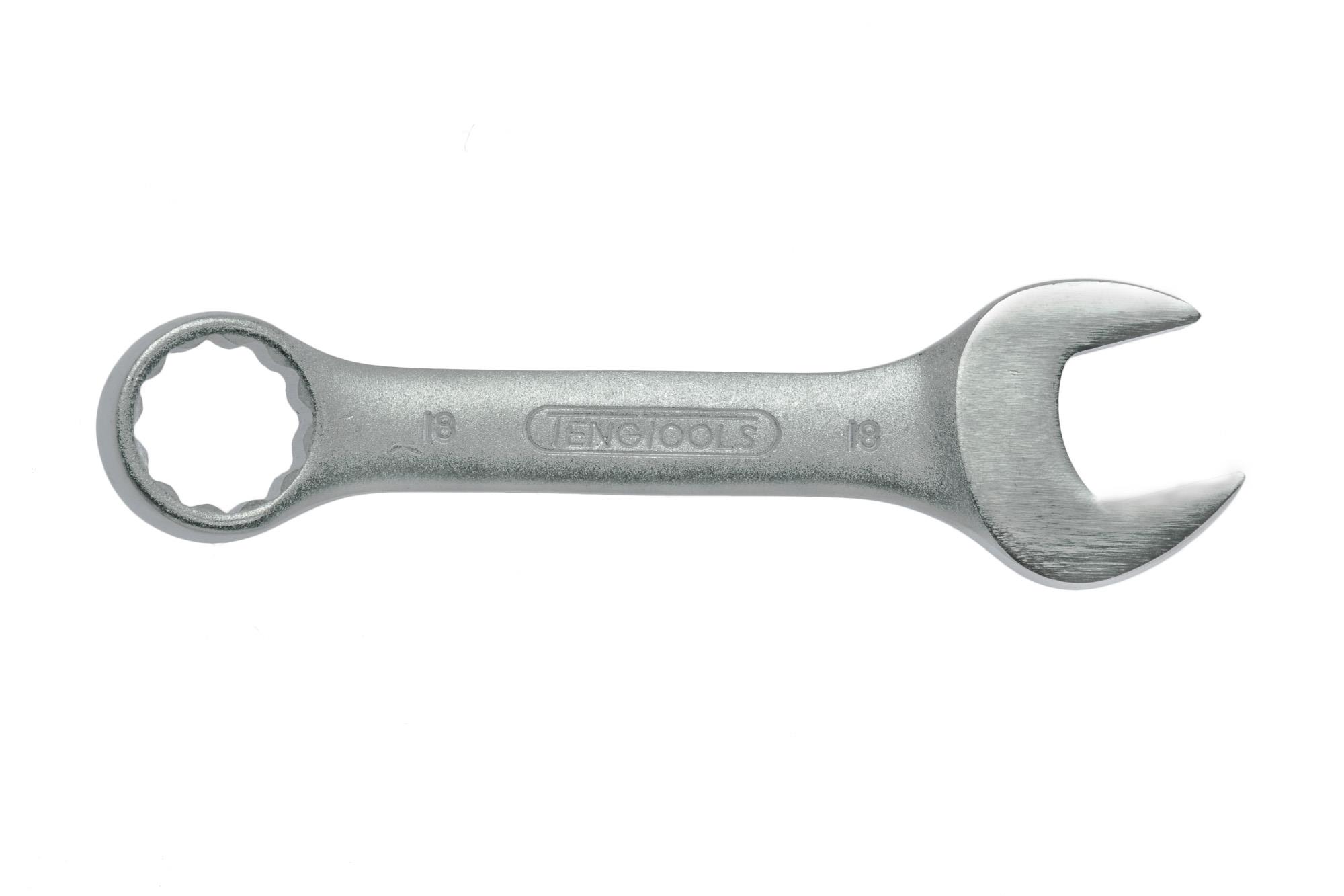 Klucz płasko-oczkowy krótki Stubby 18 mm Teng Tools