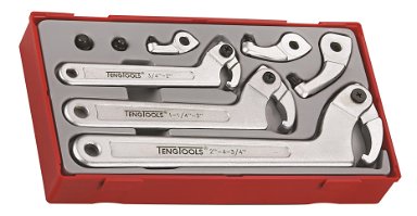 8-elementowy zestaw kluczy hakowych Teng Tools TTHP08