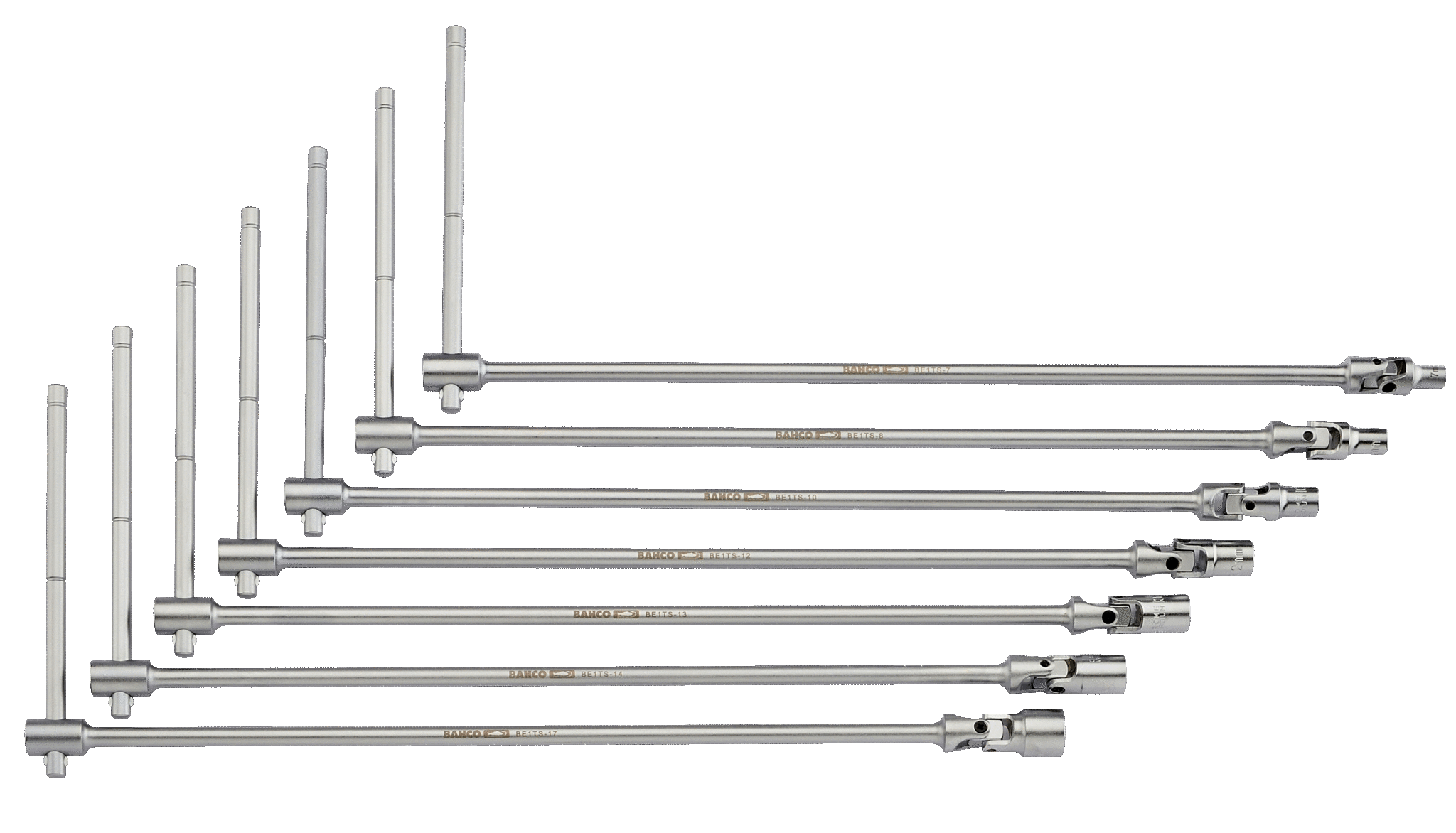 Zestaw pokręteł T z nasadkami 7 szt. 7-8-10-12-13-14-17mm długość 500mm BAHCO